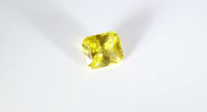 Yellow Sapphire Em Cut Shape Loose Stone