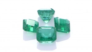 Four Green Emeralds