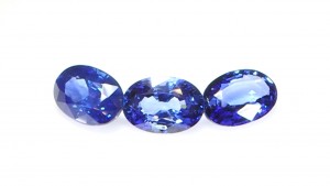 Three Blue Sapphires