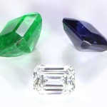 Blue Sapphire, Emerald And Diamond