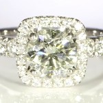 Diamond Ring Surrounding A Platinum Ring