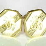 Gold Aum Cufflinks