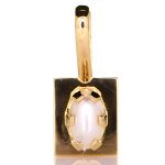 Golden Pendant With Real Salt Water Pearl