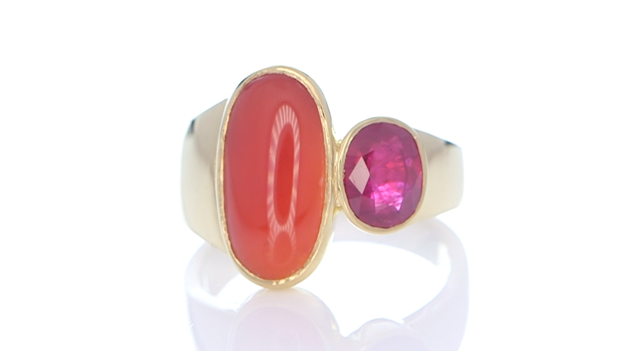 Ruby and coral ring deals